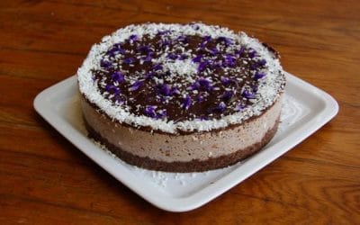 Gâteau à la crème de myrtille