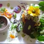 assiette crue et vivante