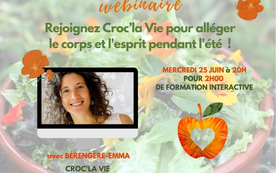 Webinaire « Alléger le corps et l&rsquo;esprit pendant l&rsquo;été »