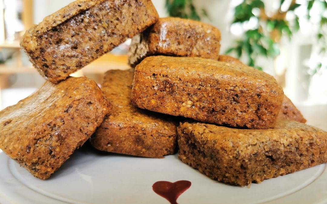 Financiers vegan sans gluten au citron et pavot