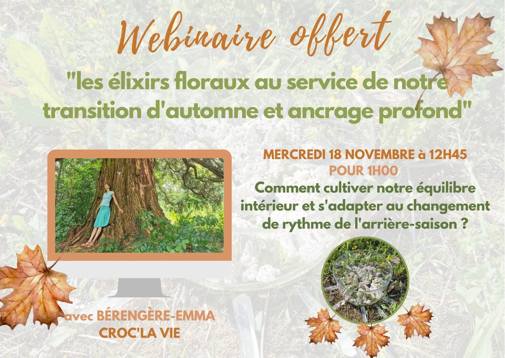 « L&rsquo;art de lâcher les feuilles pour nourrir ses racines » : les élixirs floraux en soutien